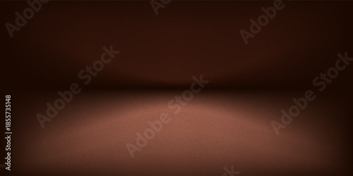 Studio room, wall as Background of Mocha mousse, Panton color of the year 2025. Abstract brown wall bg. Backdrop. podium. Warm gradient closeup. Mocha Mousse tan abstract bg. shadows. Template design