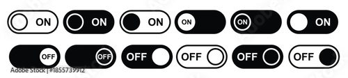 simple icon of on and off button