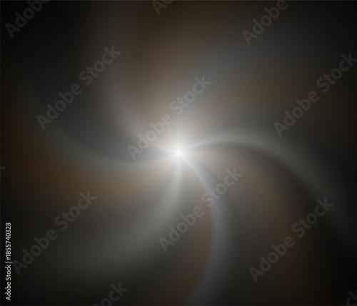 Golden sunlight,Abstract sun burst ,digital lens flare on black background for overlay