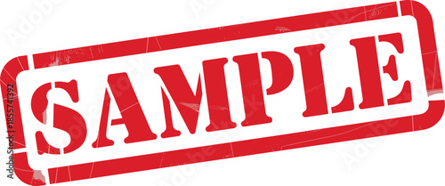 Red Sample Stamp Vector Graphic grunge rubber stamp  illustration icon silhouette