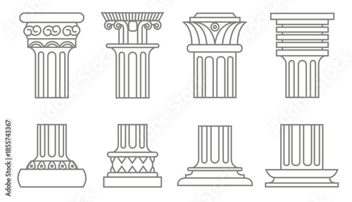 roman column icons
