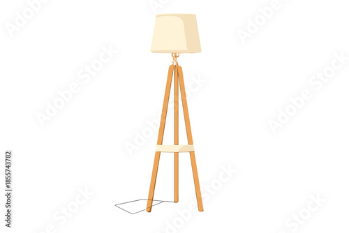 Modern Tripod Floor Lamp with Warm Light Glow