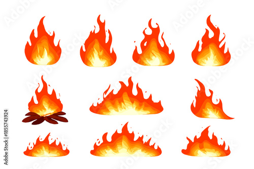 Collection of diverse fire effects