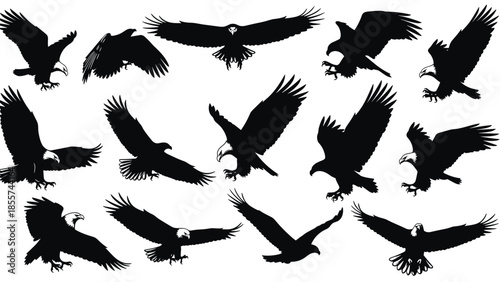 Set of fire flame vector icons and burning fire collection in different shapes and circular fire frames isolated on white