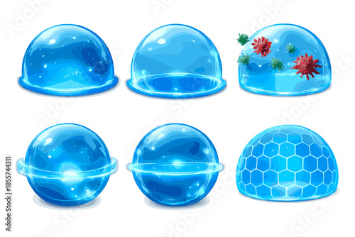 Futuristic Immune System Protection Shields