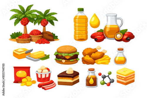 Palm oil production and food ingredients