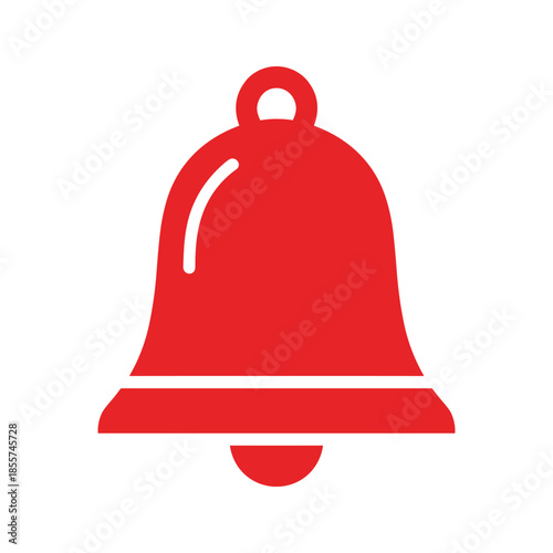 Red Bell Icon Vector Illustration