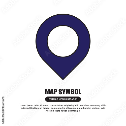 Map Symbol Icon A Simple and Versatile Graphic Representation for Location and Navigation