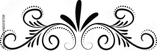  Elegant black dividers , Vintage ornamental decorative lines and borders. Black and golden vector elements for wedding invitations, certificates, and menu design and different art works