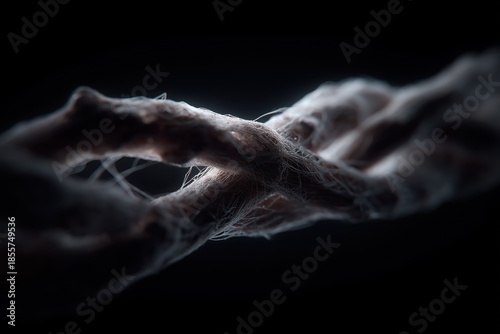 Mycelial Network. Organic Complex Biologic Mycelium. Abstract Network Structure.