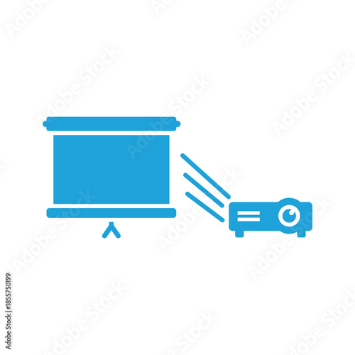 Projector Screen Illustration