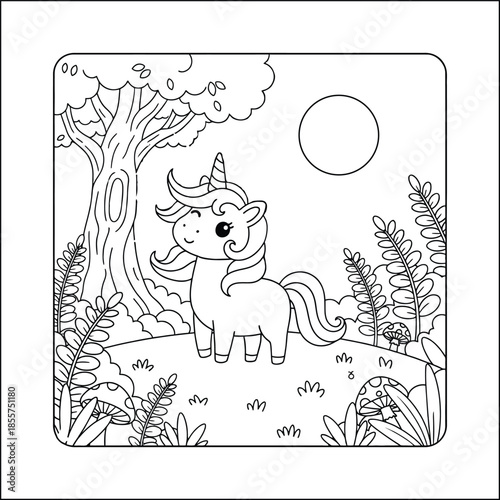 mermaid coloring page line art vector	