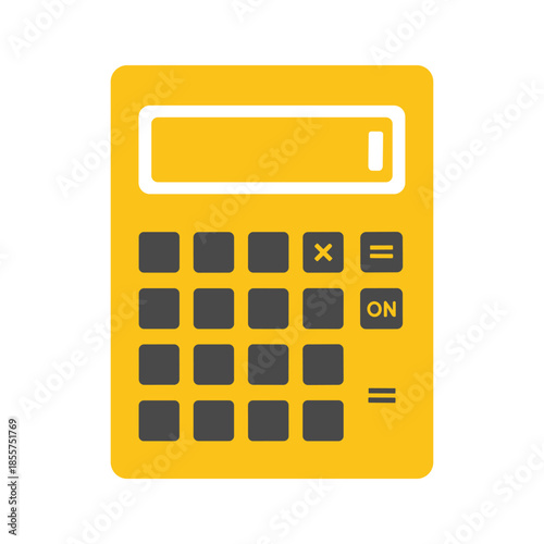 Yellow Calculator Icon