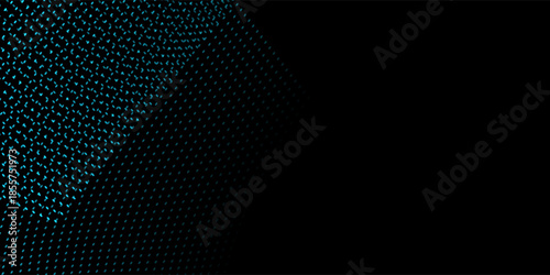 Abstract curvy spots, geometric pattern forming wave like curved shapes on a black background. Modern style optical illusion design for text, ideal for posters, banners, or modern graphic layouts.