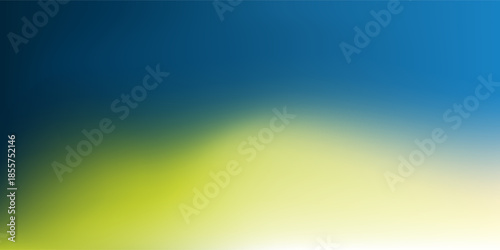 A dynamic abstract background with a smooth shadowy dark blue to light green and yellow gradient. This modern design offers a calming aesthetic, perfect for various multi purpose graphic applications.