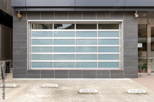 Shop Boutique Store Front with Big Window and Place for Name