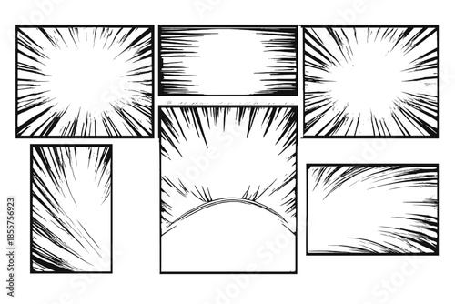 Manga Speed Lines and Explosions