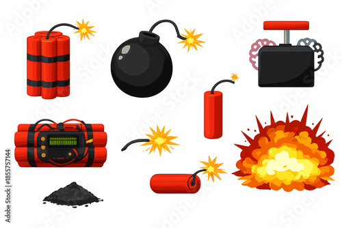 Explosion and Bomb Collection Icons