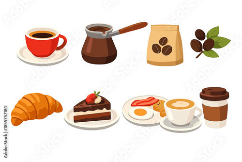 Coffee and Breakfast Food Collection