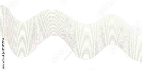 Abstract background with lines and waves. Web banner size. Element for design. Vector background for brochure, booklet, flyer, poster. Brown and beige gradient. Coffee, cafe eps10