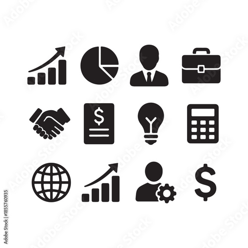 Business icons set