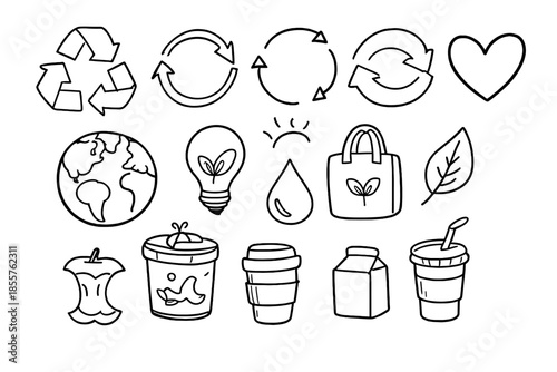 Eco-friendly icons collection