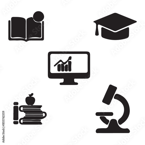 Education icon set