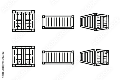 Shipping Container Icons