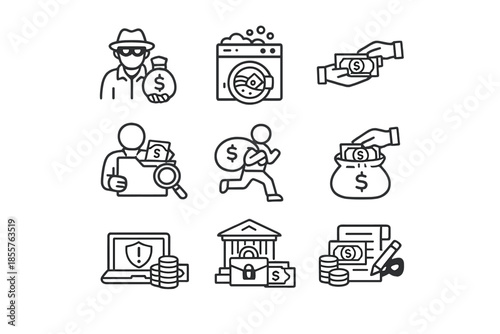 Finance and Crime Icons