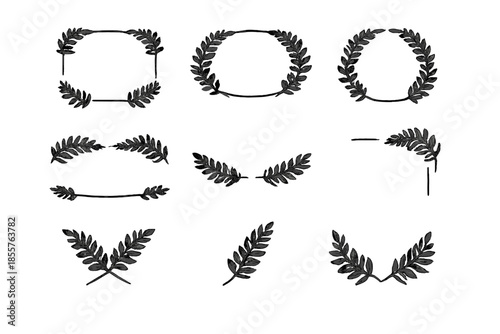 Laurel Wreath and Frame Elements