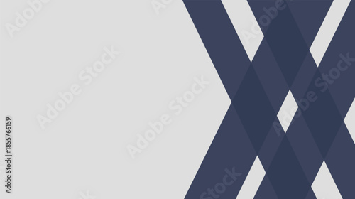 An abstract blue striped background features a geometric vector pattern of light lines and textured shapes for a professional business banner design