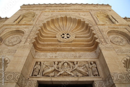 Details from the entrance of the Coptic Museum in Cairo