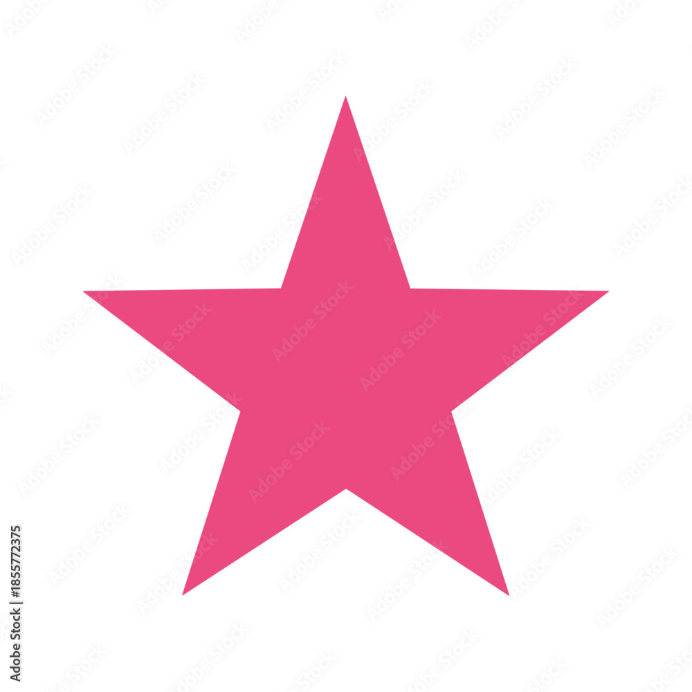 Fototapeta premium Pink Star Icon