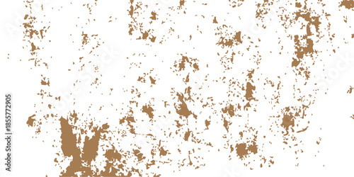 A vintage aged brown wall texture features a rough rusty metal surface with a dirty grunge effect and macro iron patterns on a weathered material background