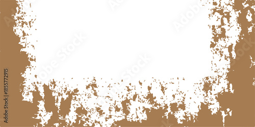 Vintage grunge floral frame featuring a dark ink splash border and black vector splatter pattern on a dirty watercolor texture design with space for text