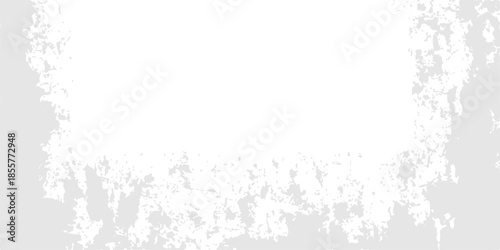 Vintage floral vector design featuring an abstract black grunge ink texture with a dirty paint splash pattern and an antique paper border frame providing space for text