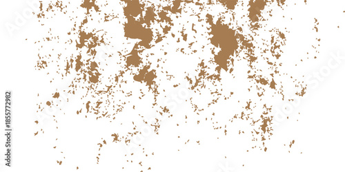 Aged brown grunge texture background featuring a weathered rusty metal surface with an antique dirty pattern on a rough stone wall