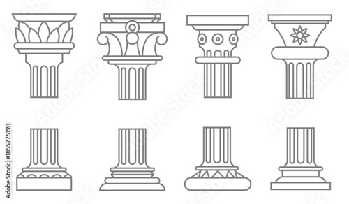  roman column icons 