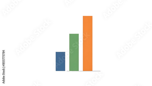 Free Download A colorful bar chart on transparent background showing data trends - GFXLoad