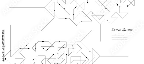 幾何学 抽象 三角形 回路 科学 テクノロジー 背景