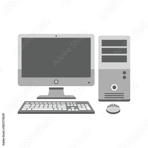 Desktop Computer Illustration