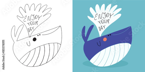 Cute hand drawn doodle lettering quote. Lettering for t-shirt design, mug print, bag print, clothes fashion. 100% hand drawn vector image.
