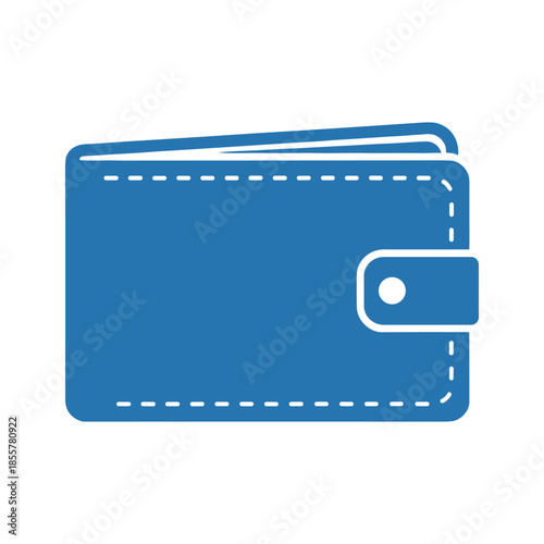 Blue Wallet Vector Illustration