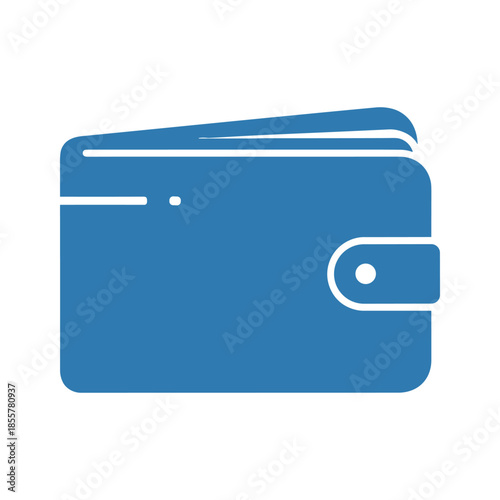 Blue Wallet Vector Illustration