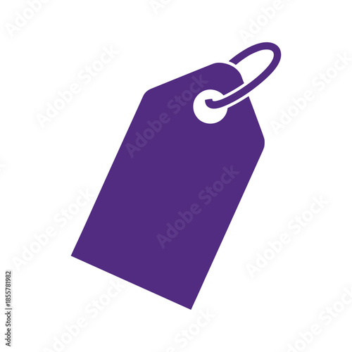 Purple Price Tag Icon
