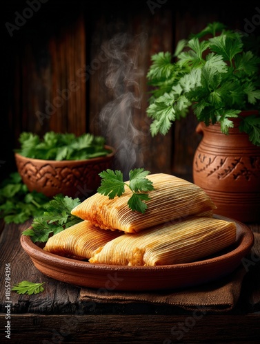 Delicious Mexican Tamalito: Traditional Tamale Ingredient Showcase