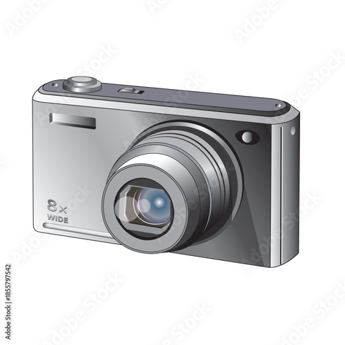 コンパクトデジタルカメラのイラスト