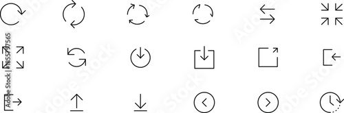 navigation arrow icon. Web page arrows for user interface, web buttons to move between items. Web design elements for seamless site navigation and more.