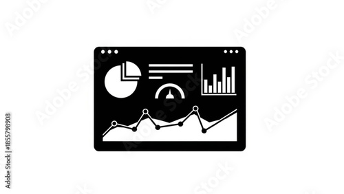 Data Analysis Representation on a Mobile Device Screen Displaying Various Charts and Graphs