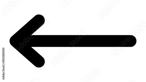 左向きに伸びる矢印アイコンのアニメーション　赤・黒・青（白背景）